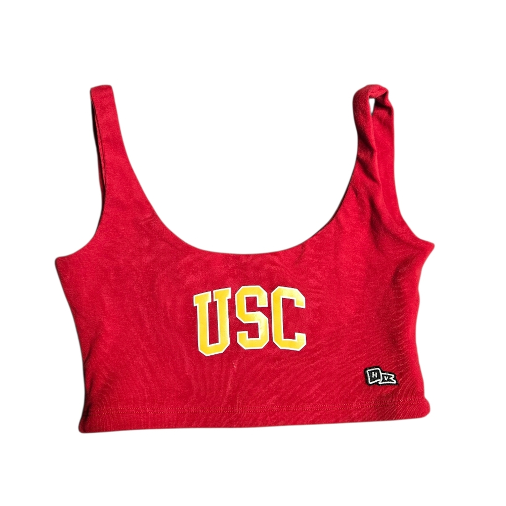 Hype & Vice Red USC Crop Top